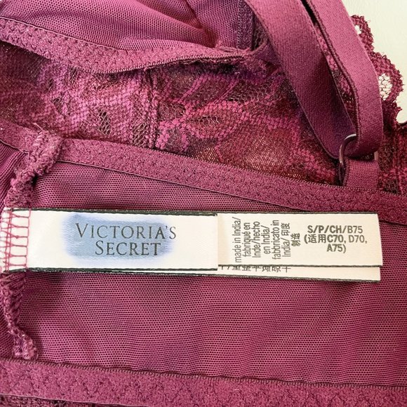 NWOT Victoria's Secret Bralette S Red Lace - Picture 3 of 8